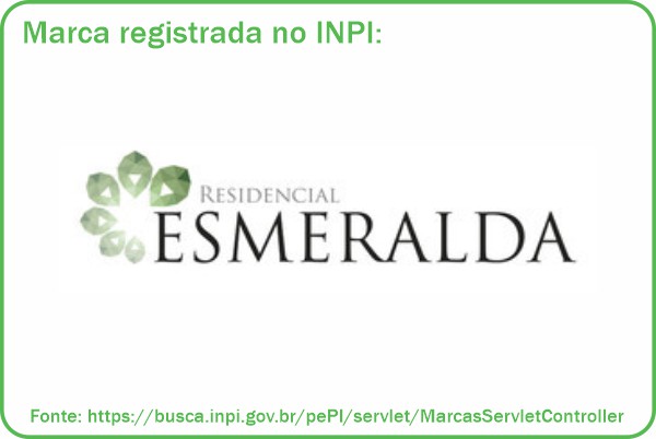 marca residencial loteamento esmeralda registrada inpi